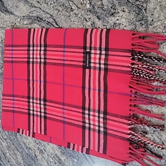 Burberry Cashmere Long Vintage Scarve Nova Check - Picture 1 of 16
